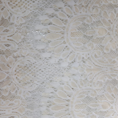 White Guipure Lace Fabric Images